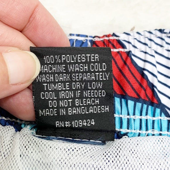 Jake Austin Geometric Print Swim Trunks - Picture 6 of 6